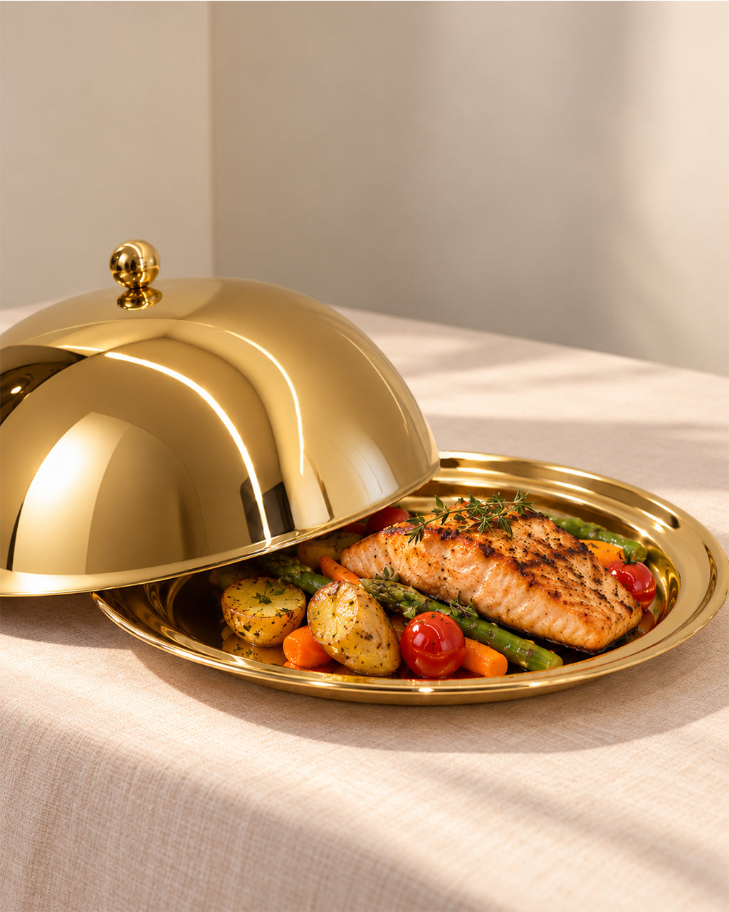 Serving Dome with tray