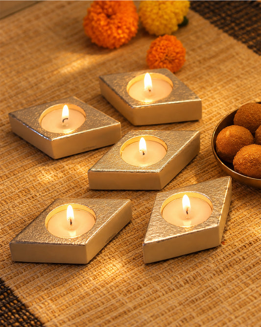 Kaju Katli Tealight set of 5 Giftset