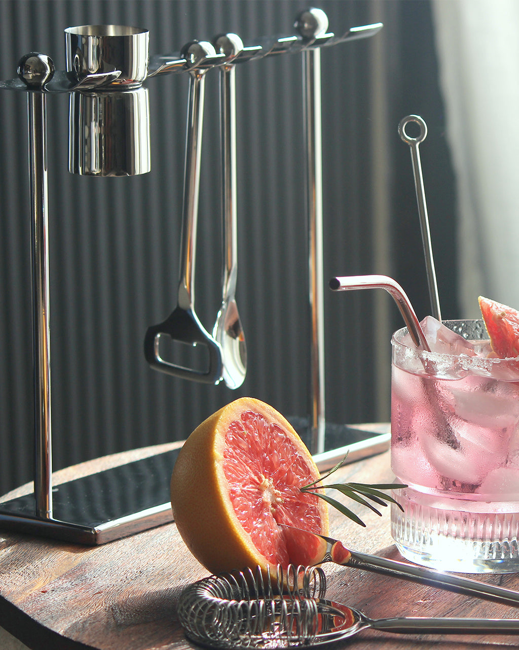 Bar Tool Set with Stand