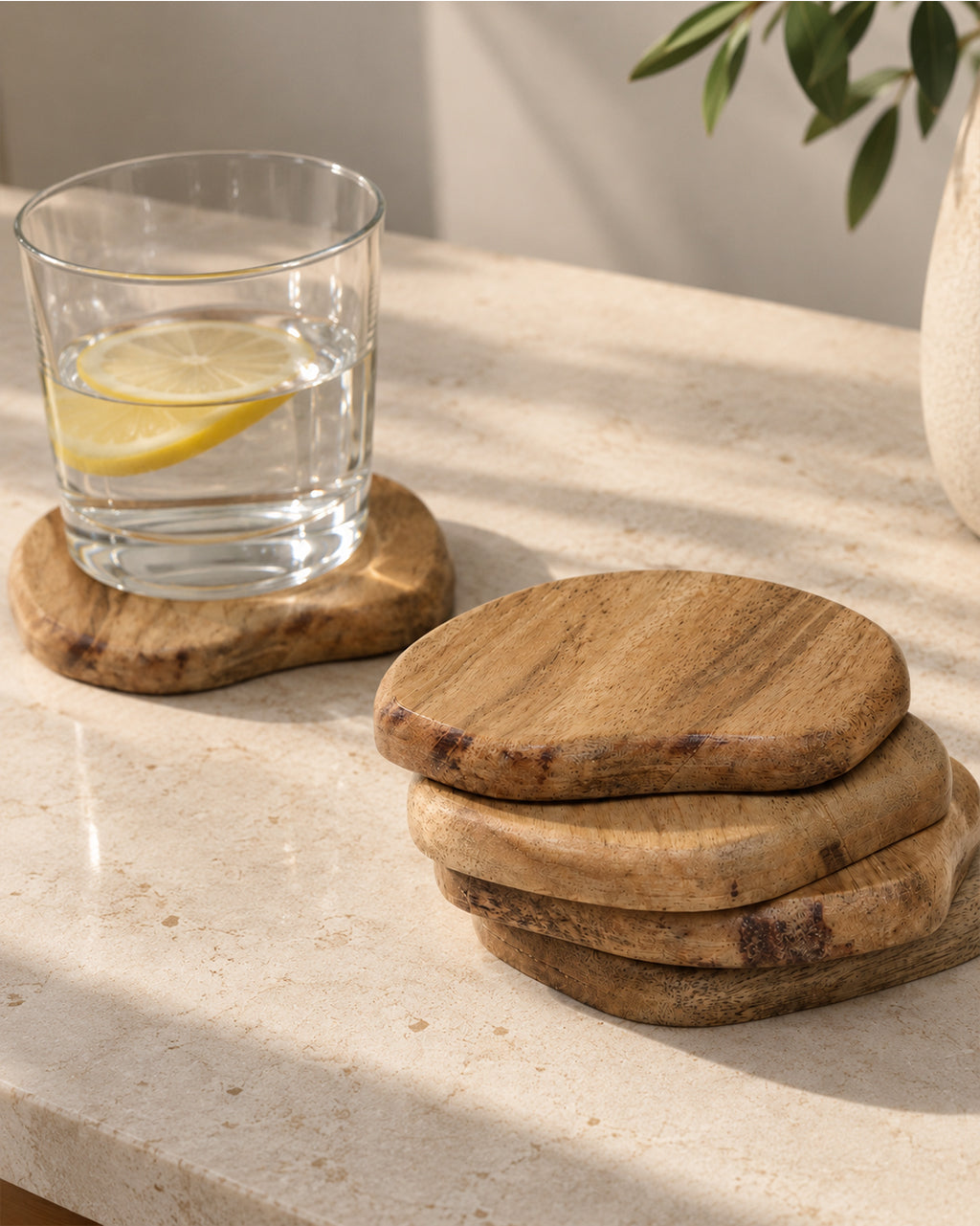 Organic Coasters- Set of 4