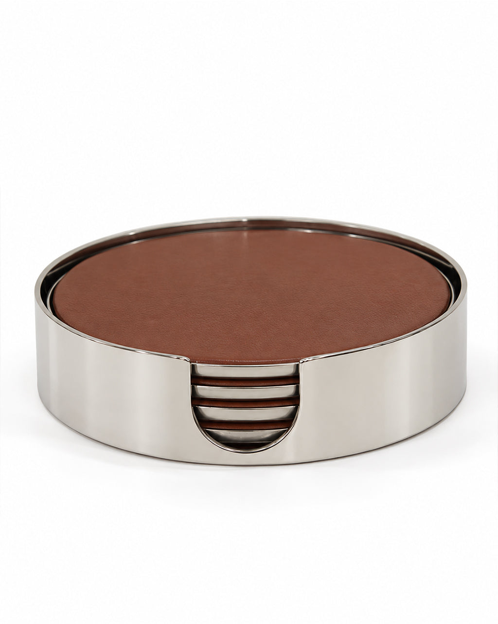 Premium Leather inset Coasters
