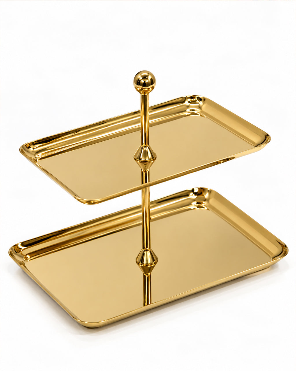 Rectangular 2-Tier Cake Plate