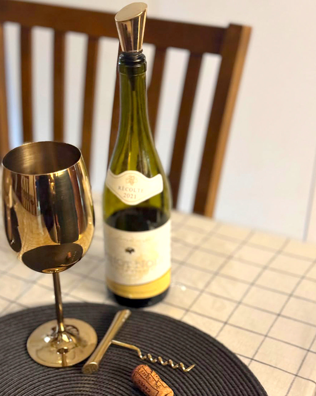 Wine Bottle Opener & Stopper Set