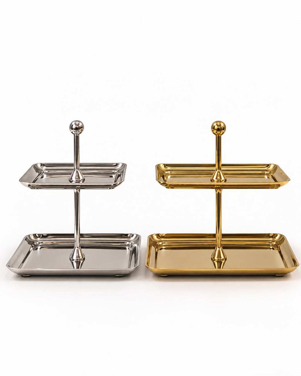 Rectangular 2-Tier Cake Plate