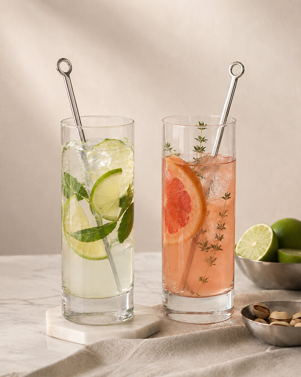 Flat Drink Stirrer Set of 4