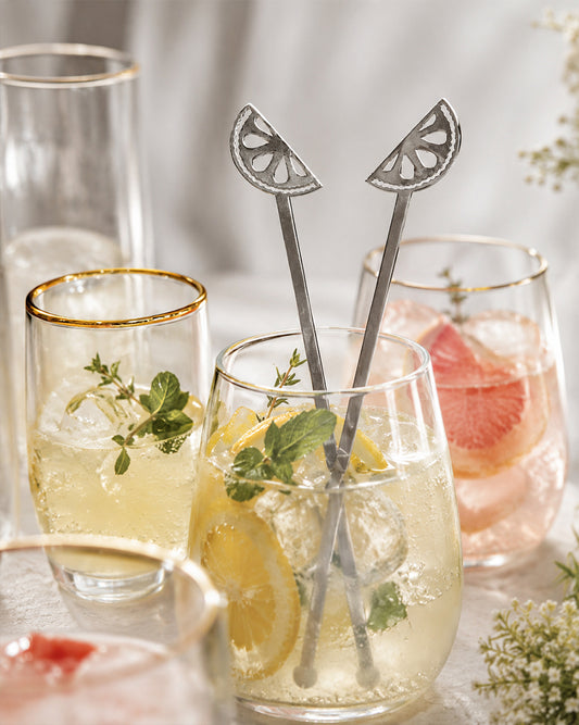 Lemon Drink Stirrer Set of 4