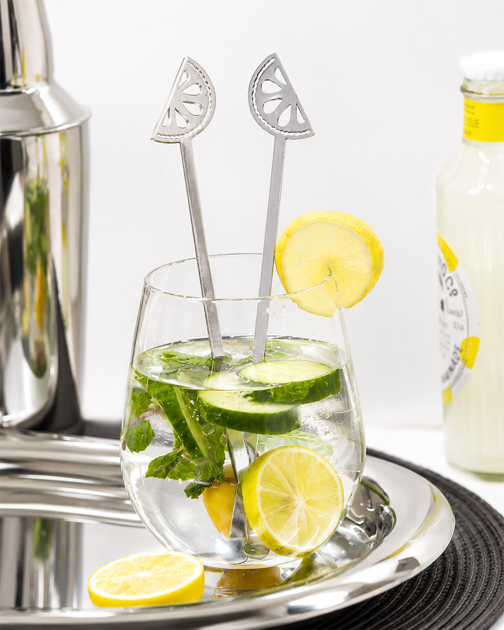 Lemon Drink Stirrer Set of 4