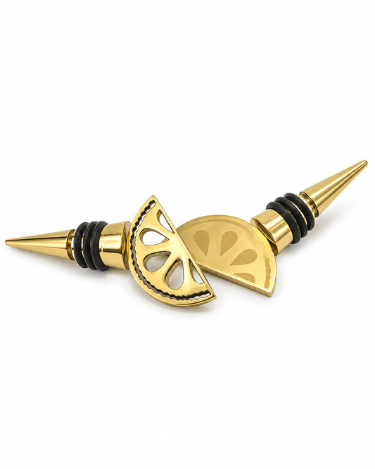 Lemon Bottle Stopper Set of 2