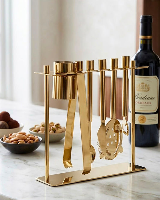 Bar Tool Set with Stand