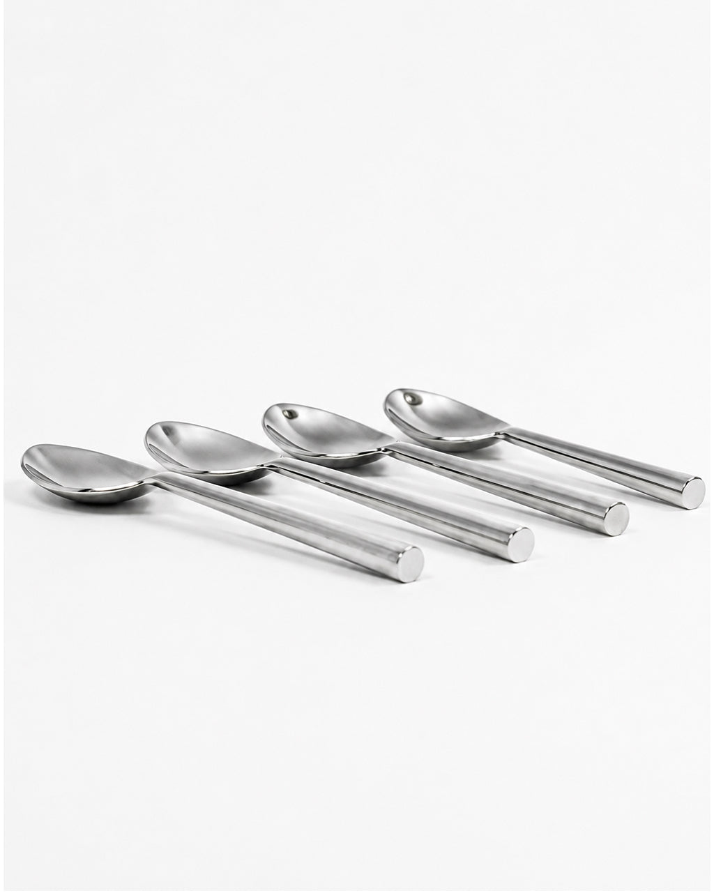Stainless Steel Spoon with Round Handle Set of 4