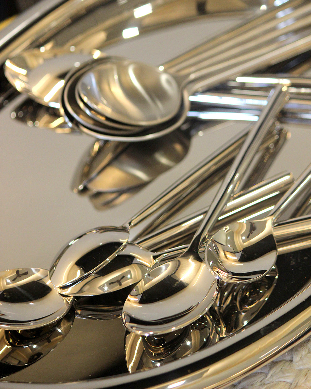 Stainless Steel Teaspoon with Round Handle Set of 4