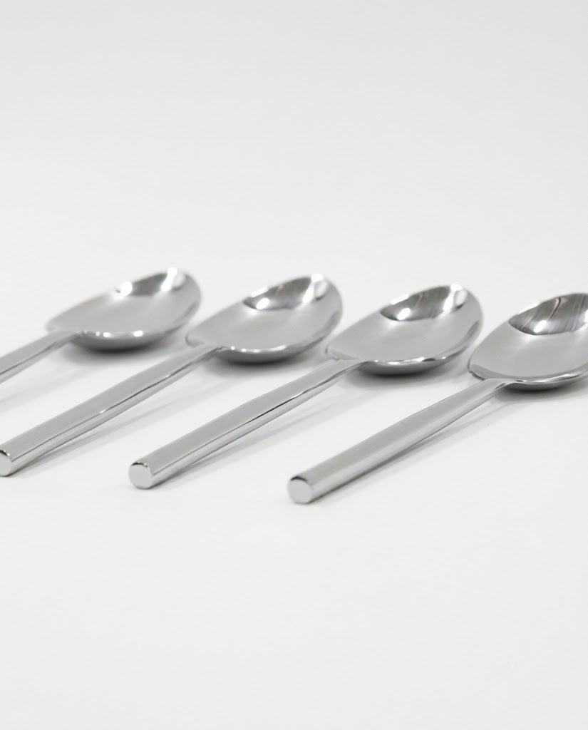 Stainless Steel Teaspoon with Round Handle Set of 4