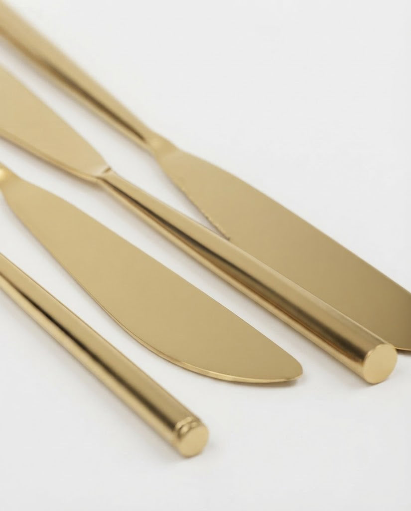 Stainless Steel Knife with Round Handle Set of 4