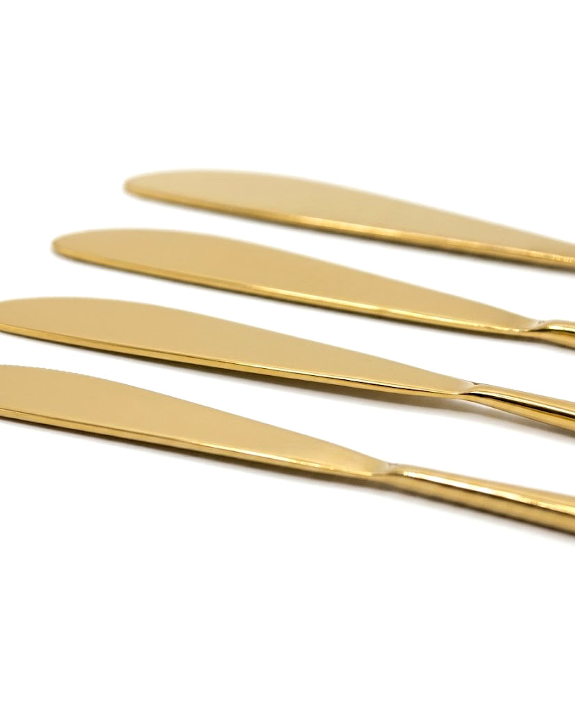 Stainless Steel Knife with Round Handle Set of 4