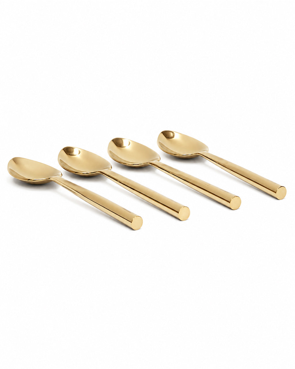 Stainless Steel Spoon with Round Handle Set of 4