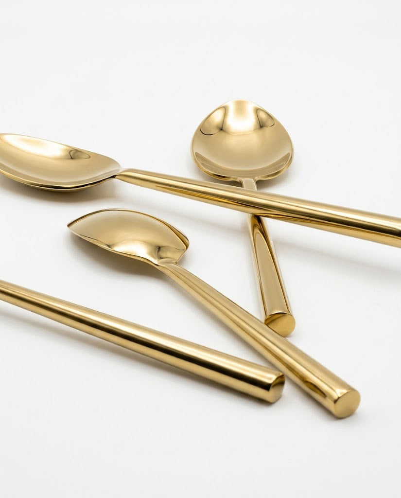 Stainless Steel Teaspoon with Round Handle Set of 4