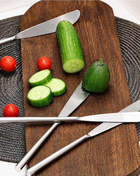 Stainless Steel Knife with Round Handle Set of 4