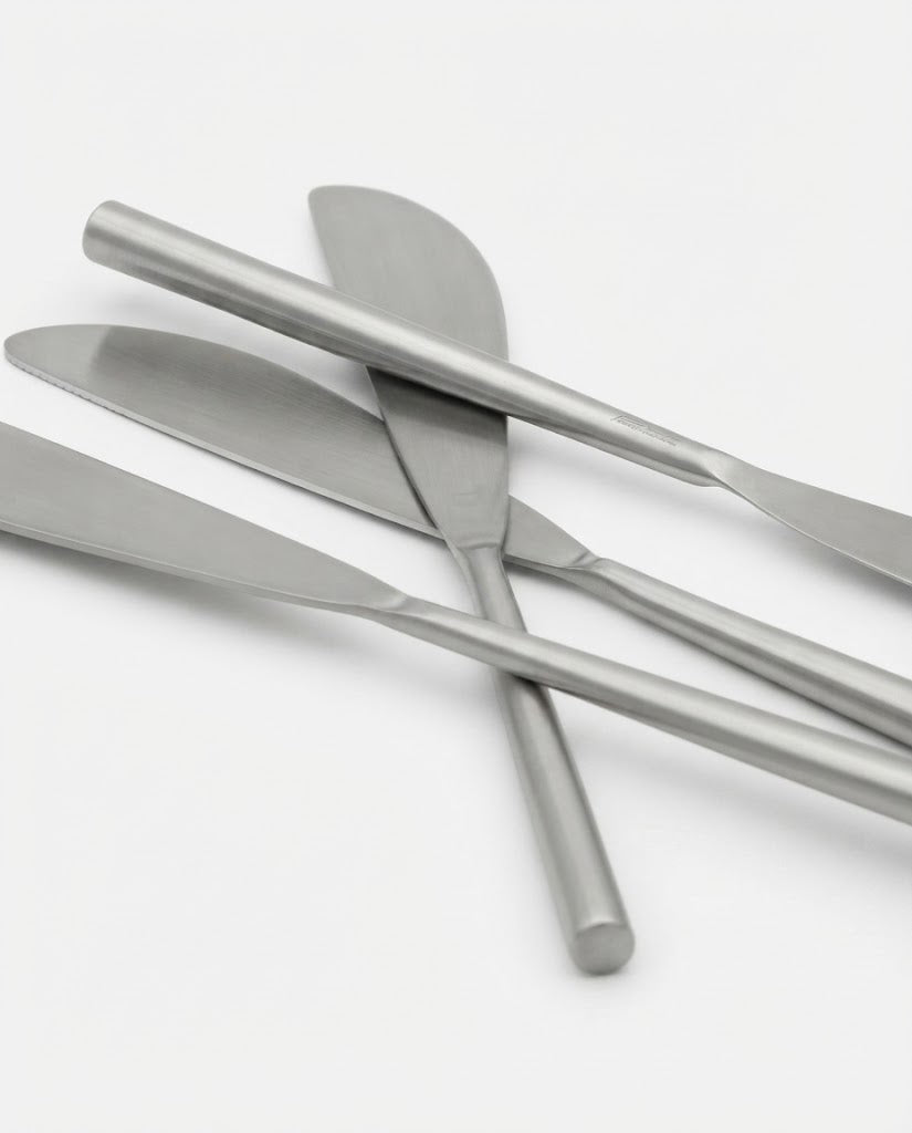 Stainless Steel Knife with Round Handle Set of 4