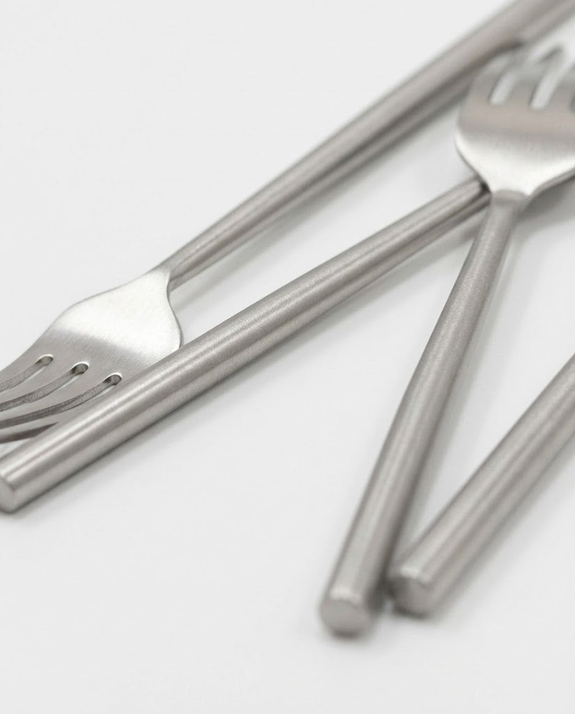 Stainless Steel Fork with Round Handle Set of 4