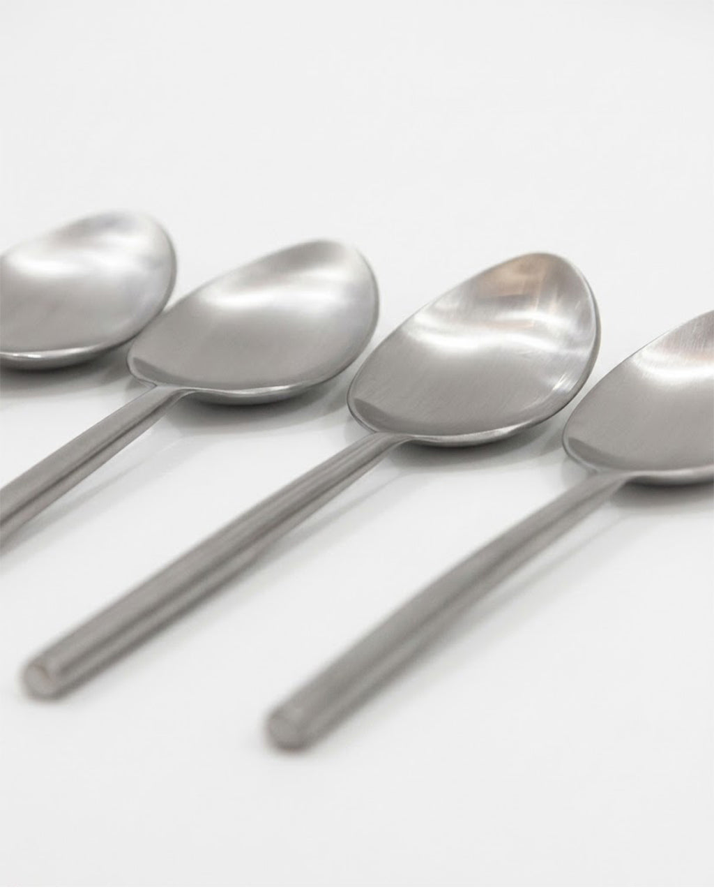 Stainless Steel Spoon with Round Handle Set of 4