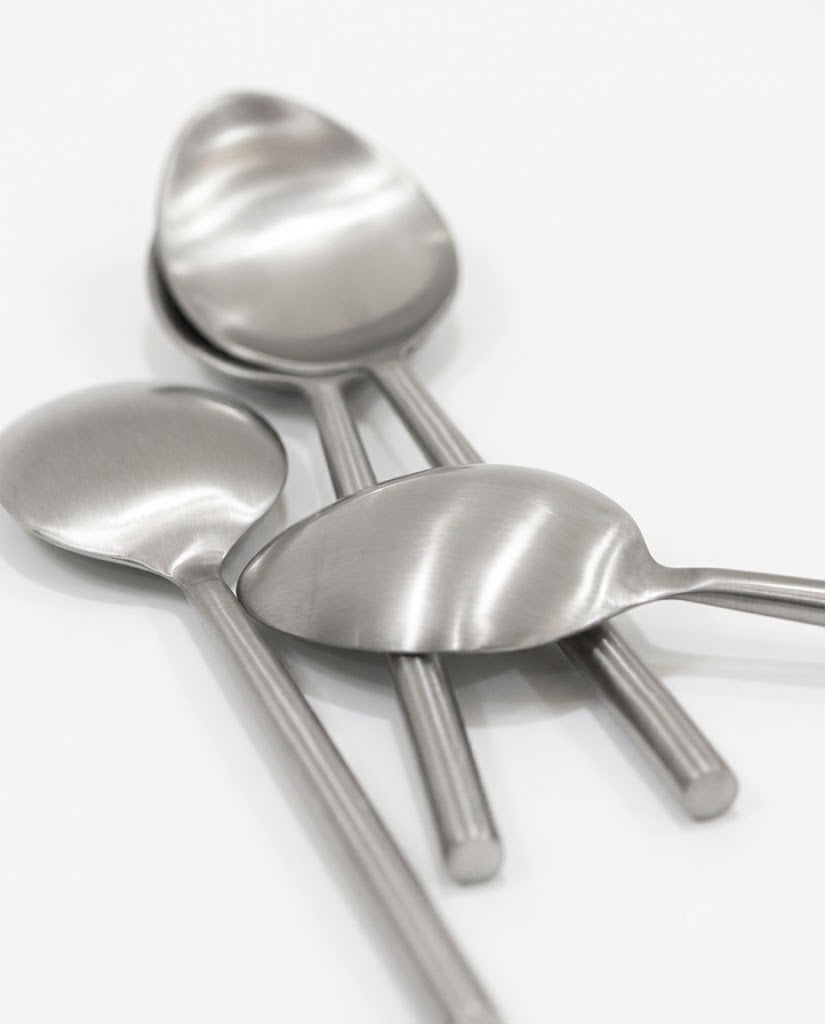 Stainless Steel Spoon with Round Handle Set of 4