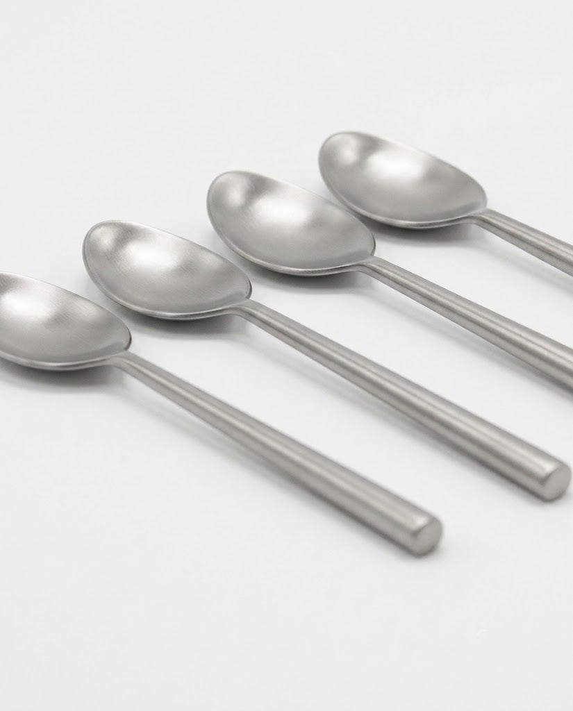 Stainless Steel Teaspoon with Round Handle Set of 4