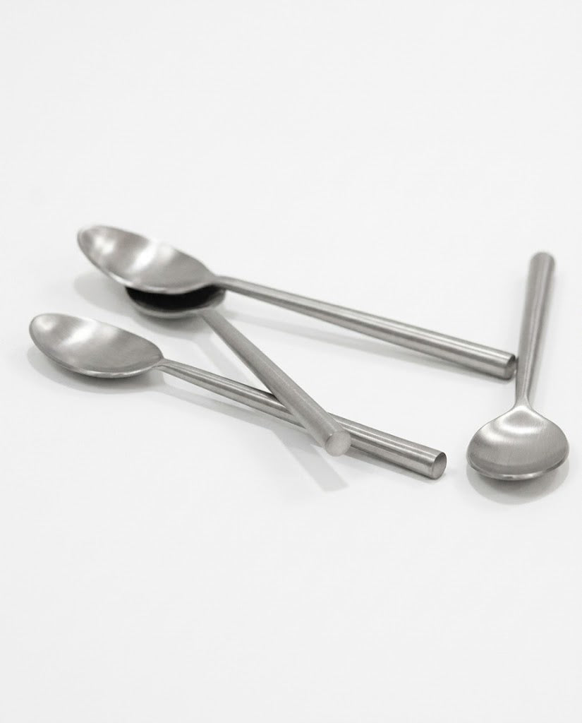 Stainless Steel Teaspoon with Round Handle Set of 4