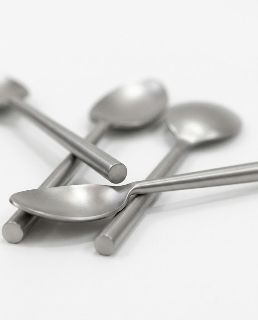Stainless Steel Teaspoon with Round Handle Set of 4