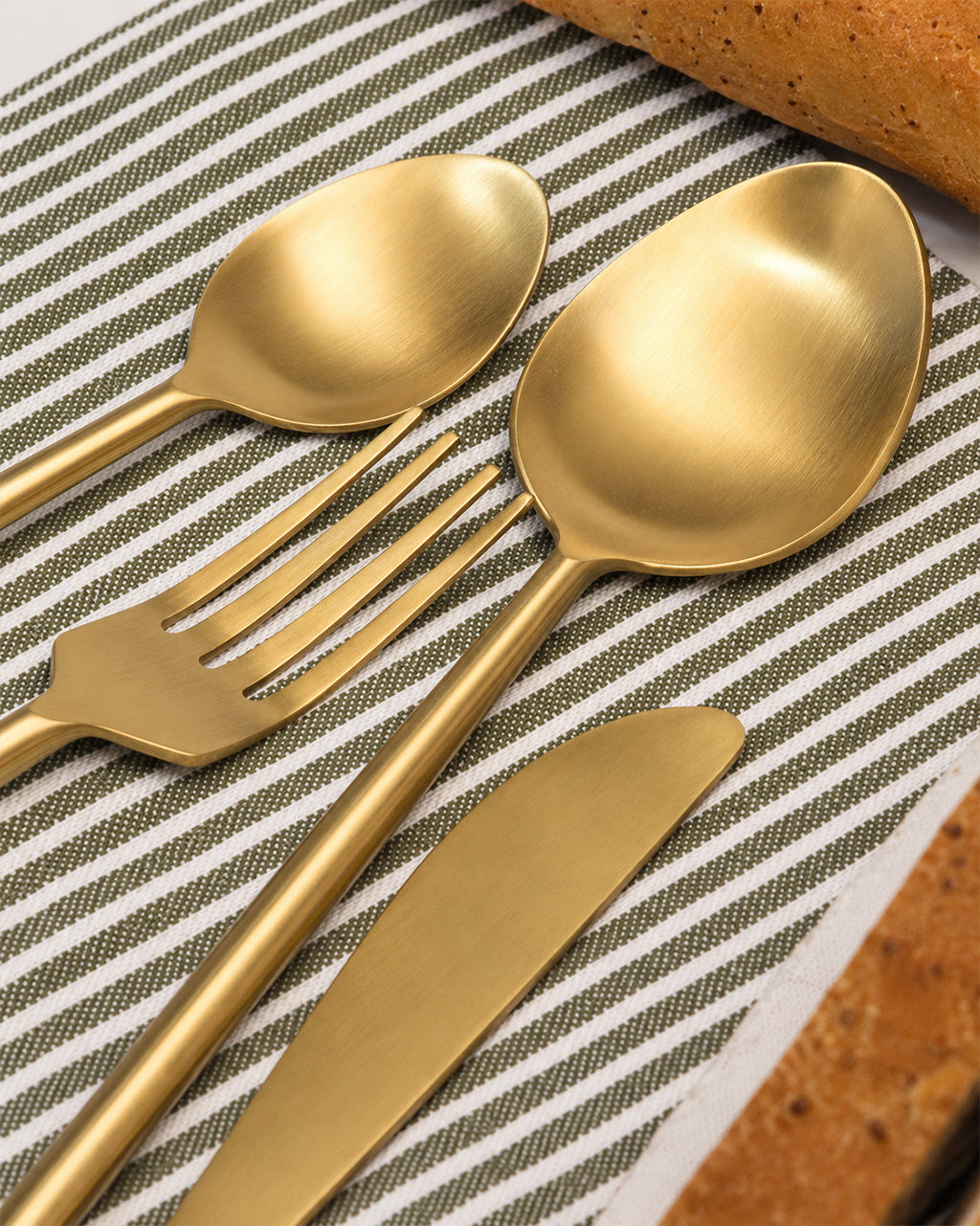 Stainless Steel Spoon with Round Handle Set of 4