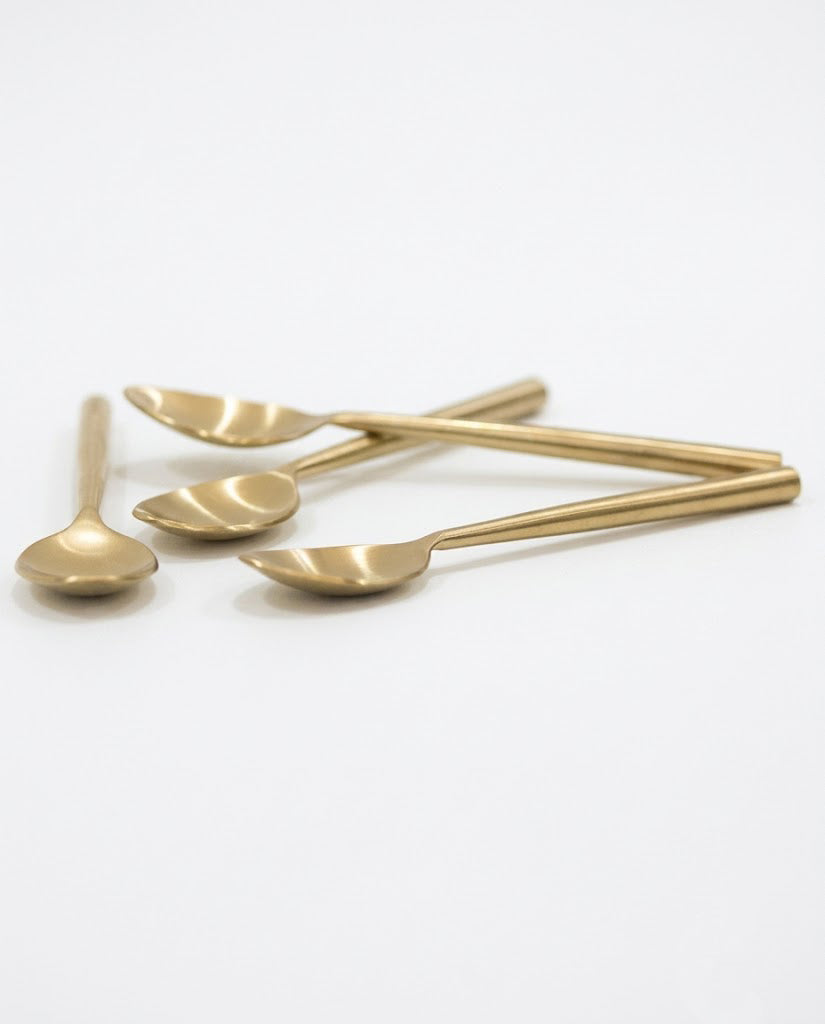 Stainless Steel Teaspoon with Round Handle Set of 4