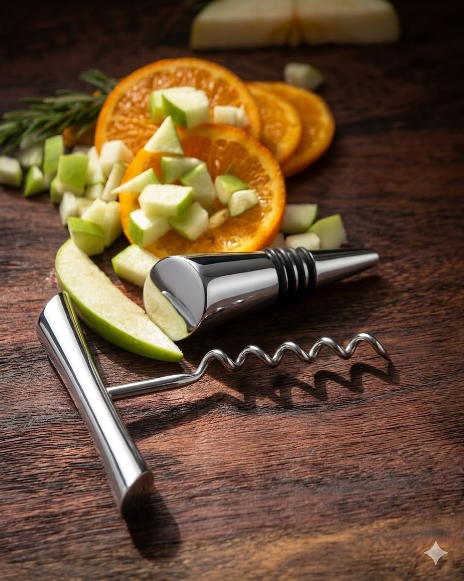 Wine Bottle Opener & Stopper Set
