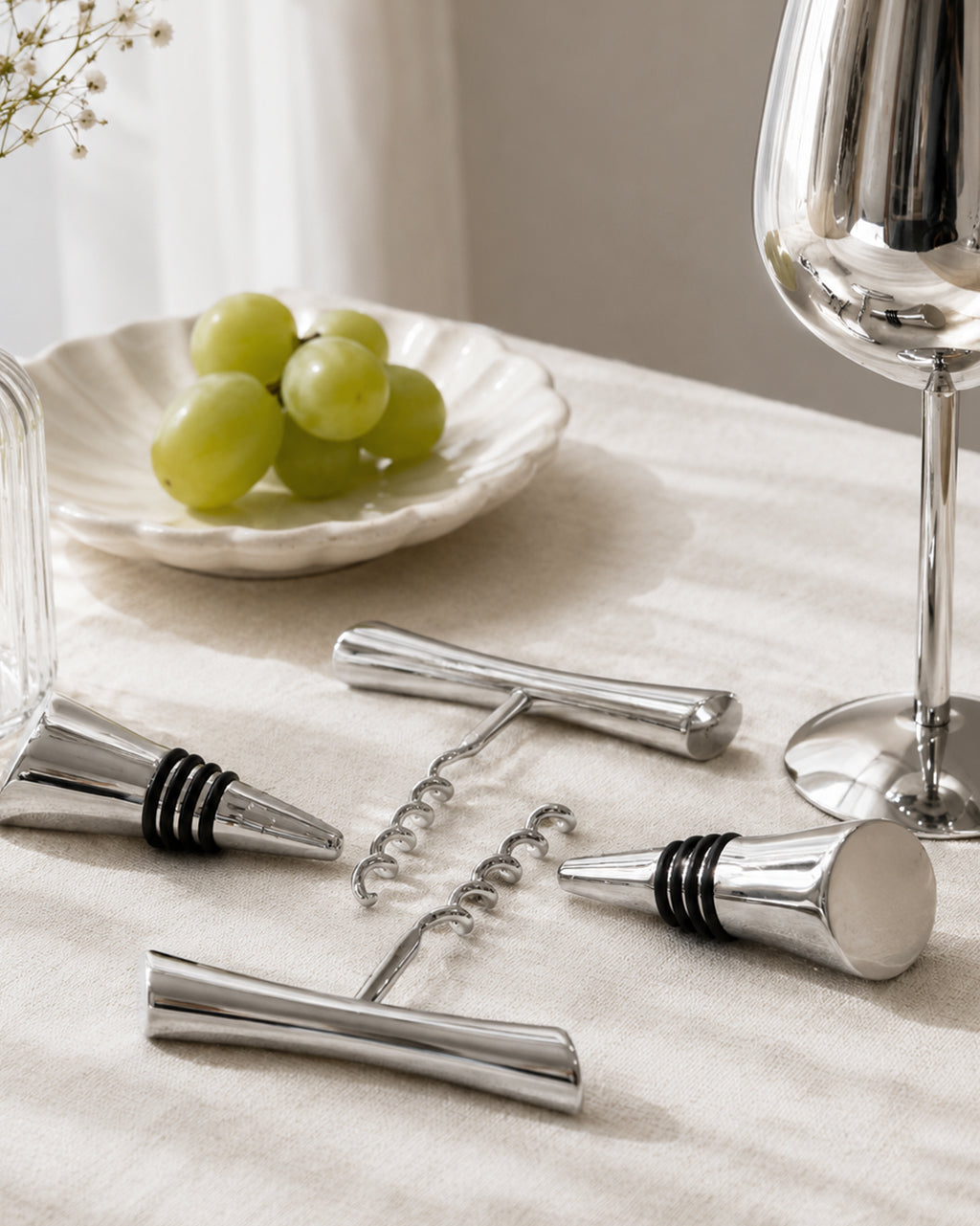 Wine Bottle Opener & Stopper Set