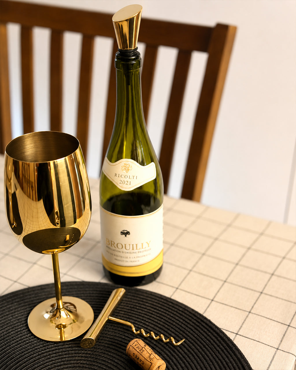 Wine Bottle Opener & Stopper Set