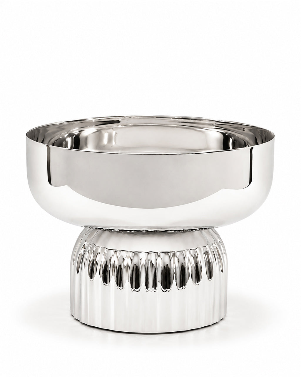 Footed Big Bowl Ribbed