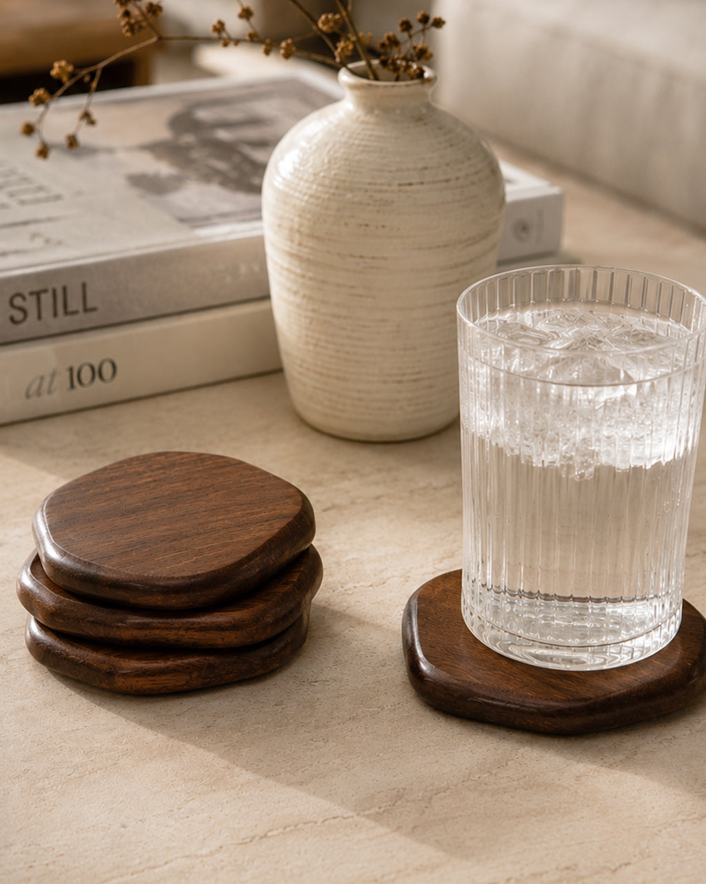 Organic Coasters- Set of 4