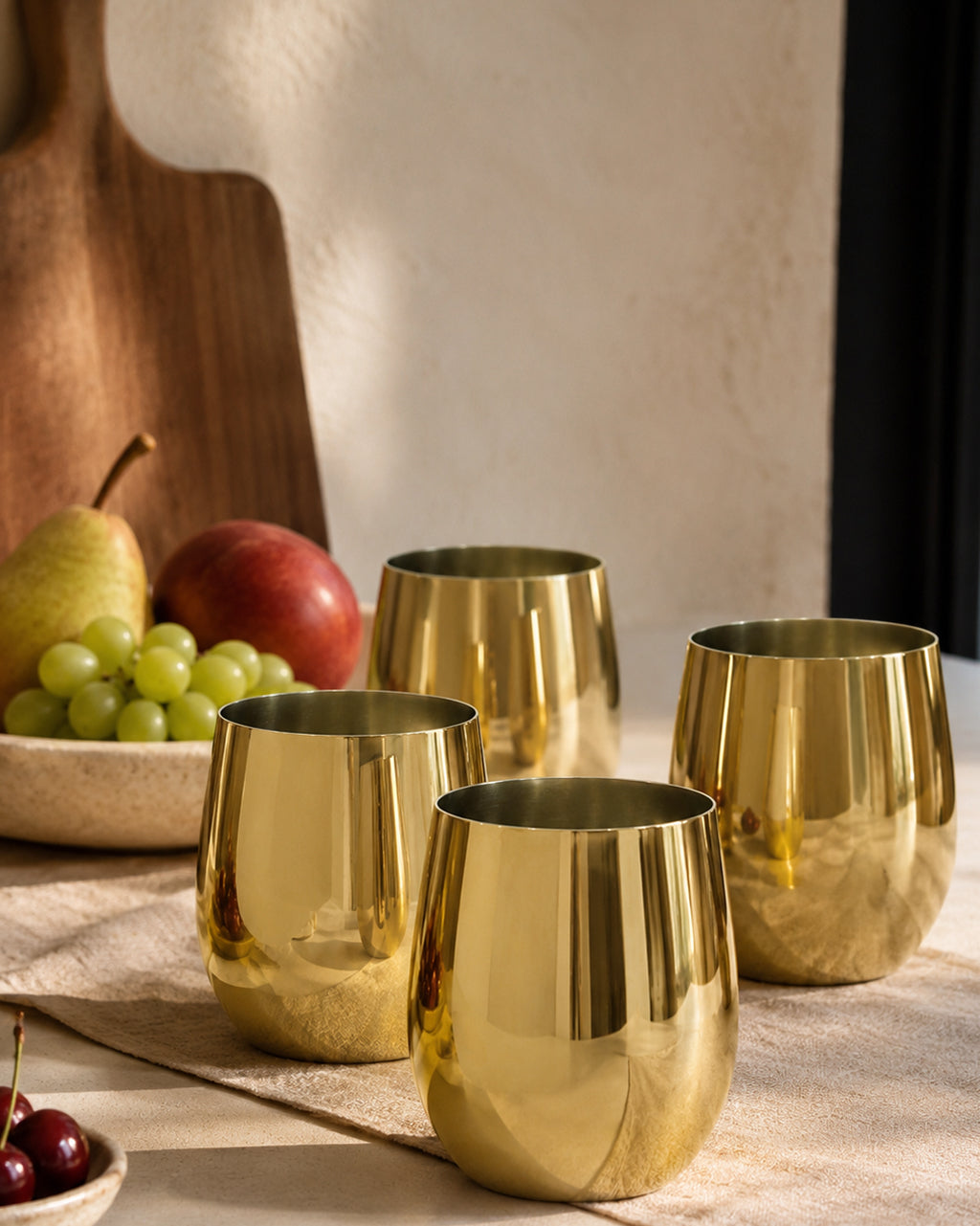 Stemless Wine Glass Set of 4