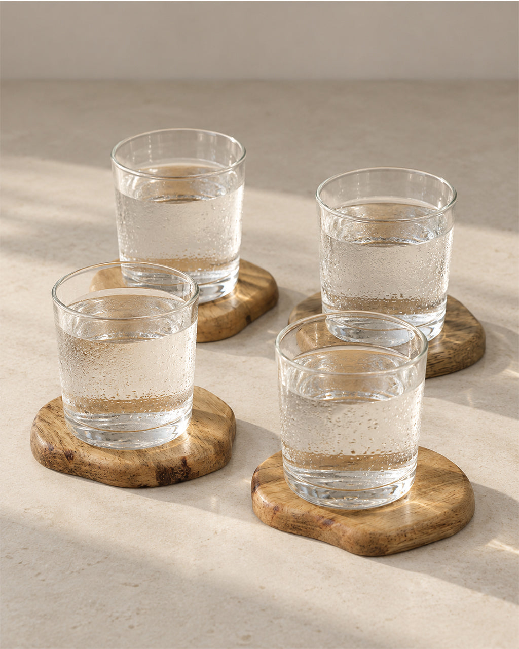 Organic Coasters- Set of 4