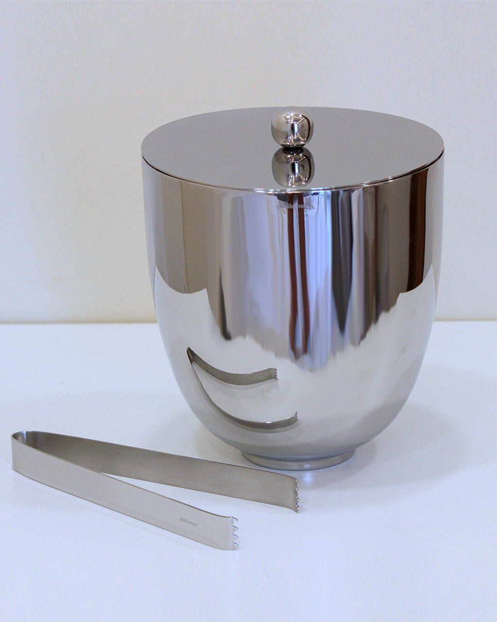 Double Walled Ice Bucket with Tongs