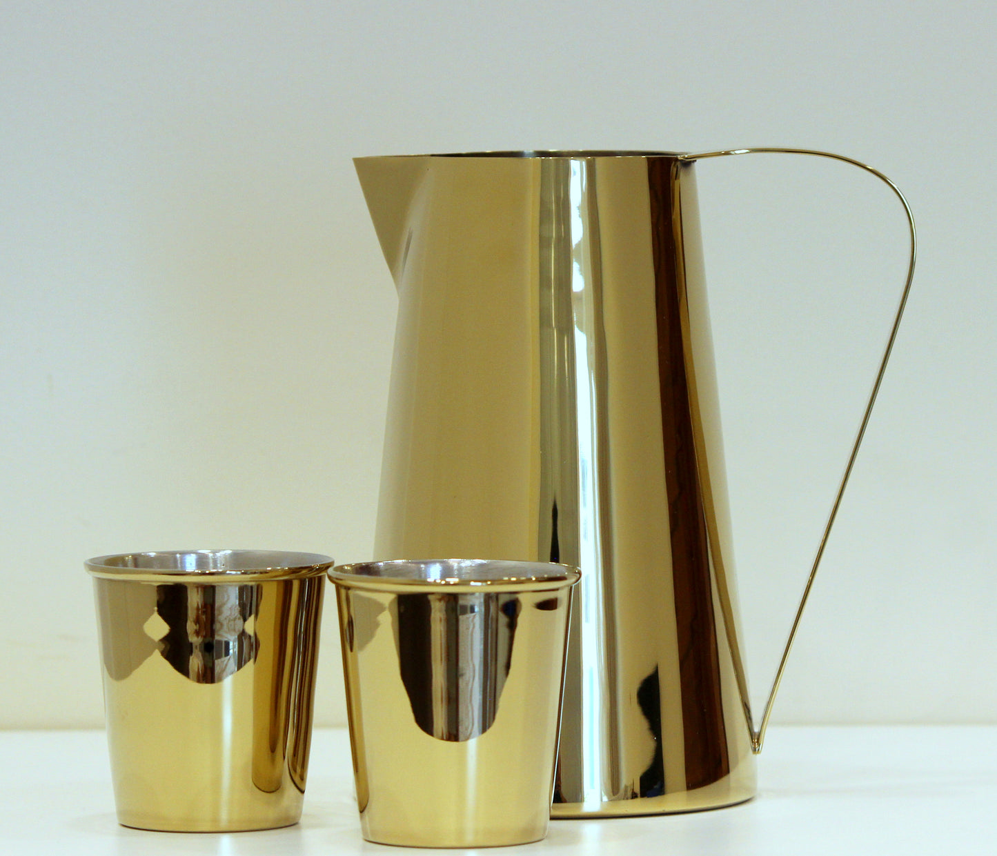 Stainless Steel Carafe with Tumblers
