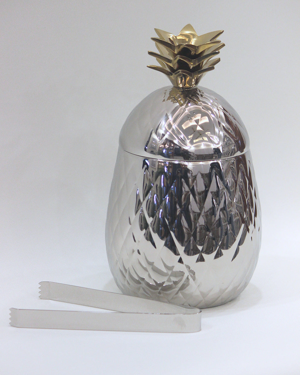 Pineapple Double Walled Ice Bucket with Tongs
