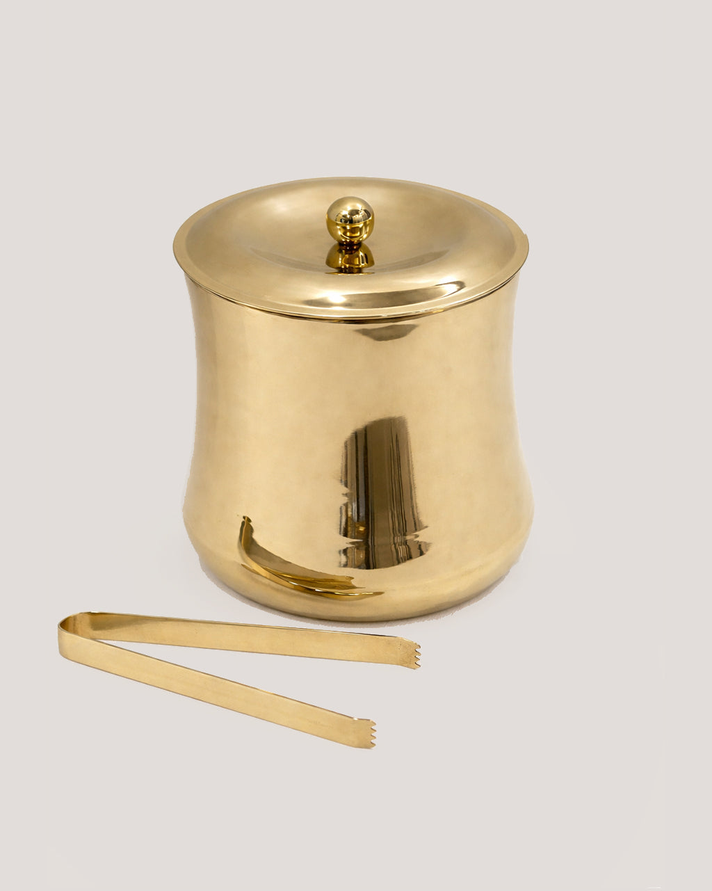 Cylindrical Double Walled Ice Bucket with Tongs