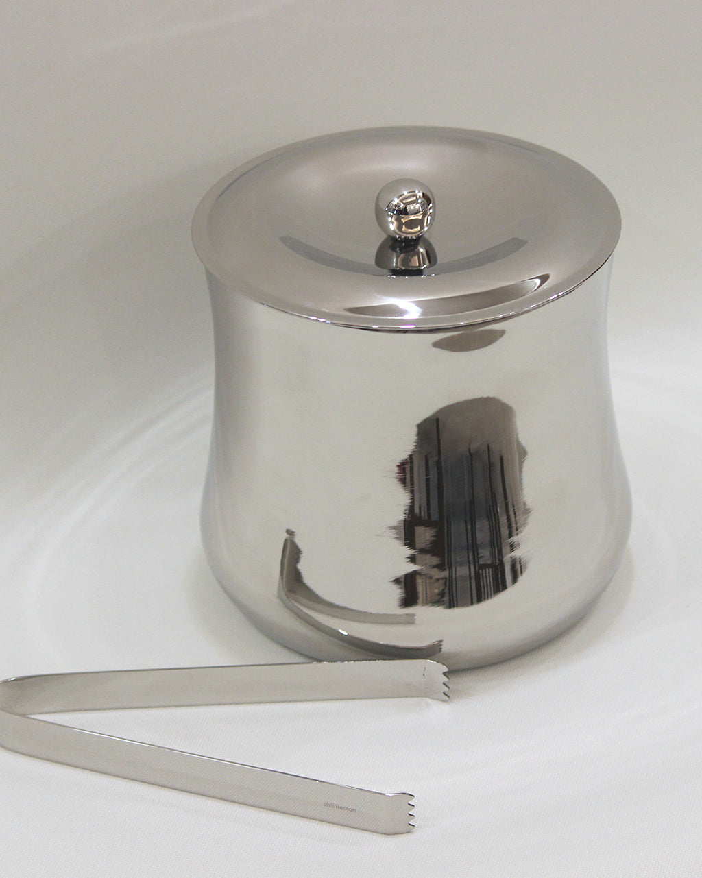 Cylindrical Double Walled Ice Bucket with Tongs