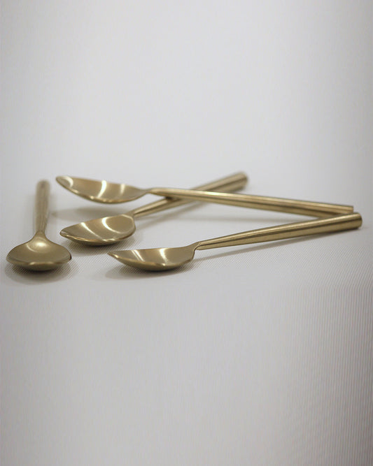 Stainless Steel Teaspoon with Round Handle Set of 4