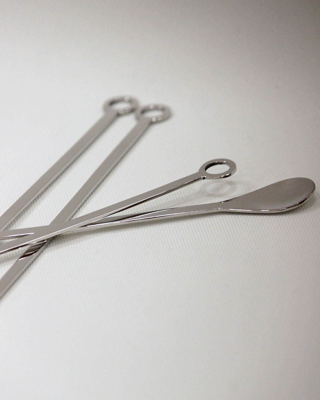 Flat Drink Stirrer With Spoon- Set of 4