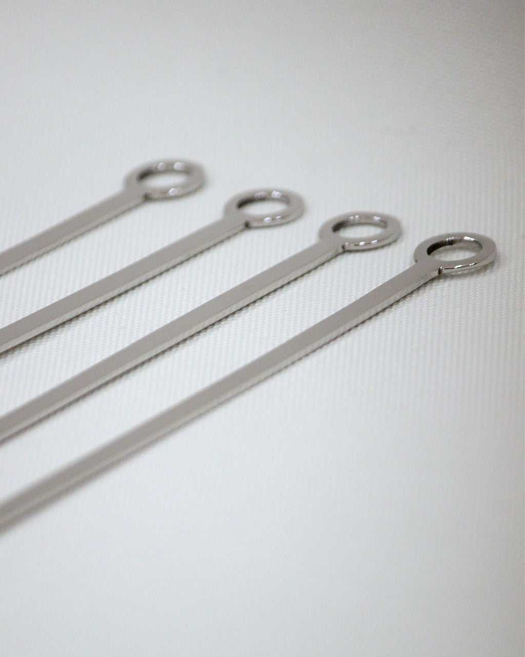 Flat Drink Stirrer With Spoon- Set of 4