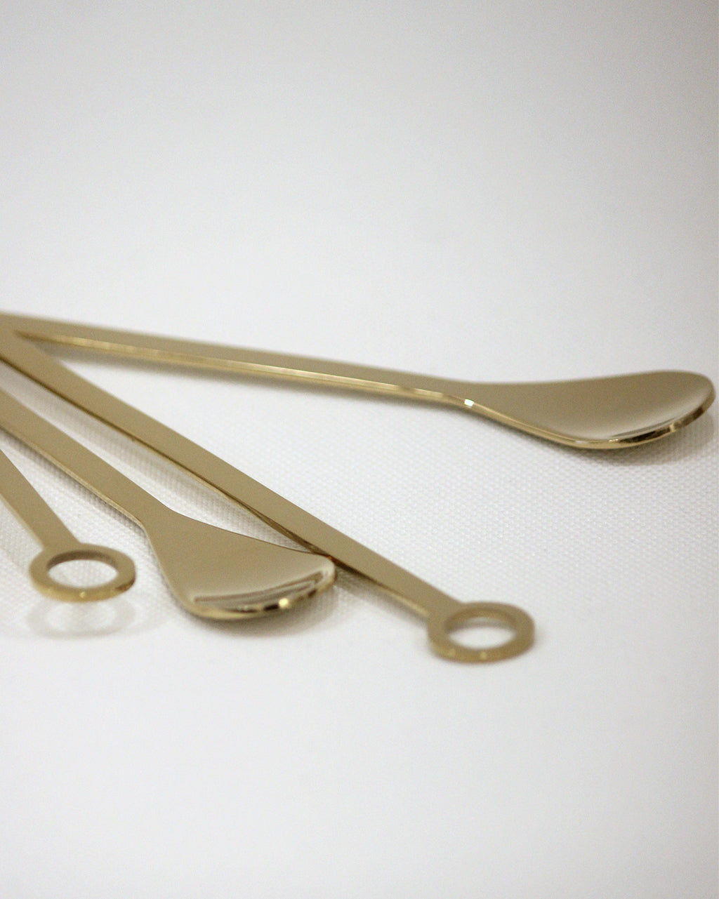 Flat Drink Stirrer With Spoon- Set of 4