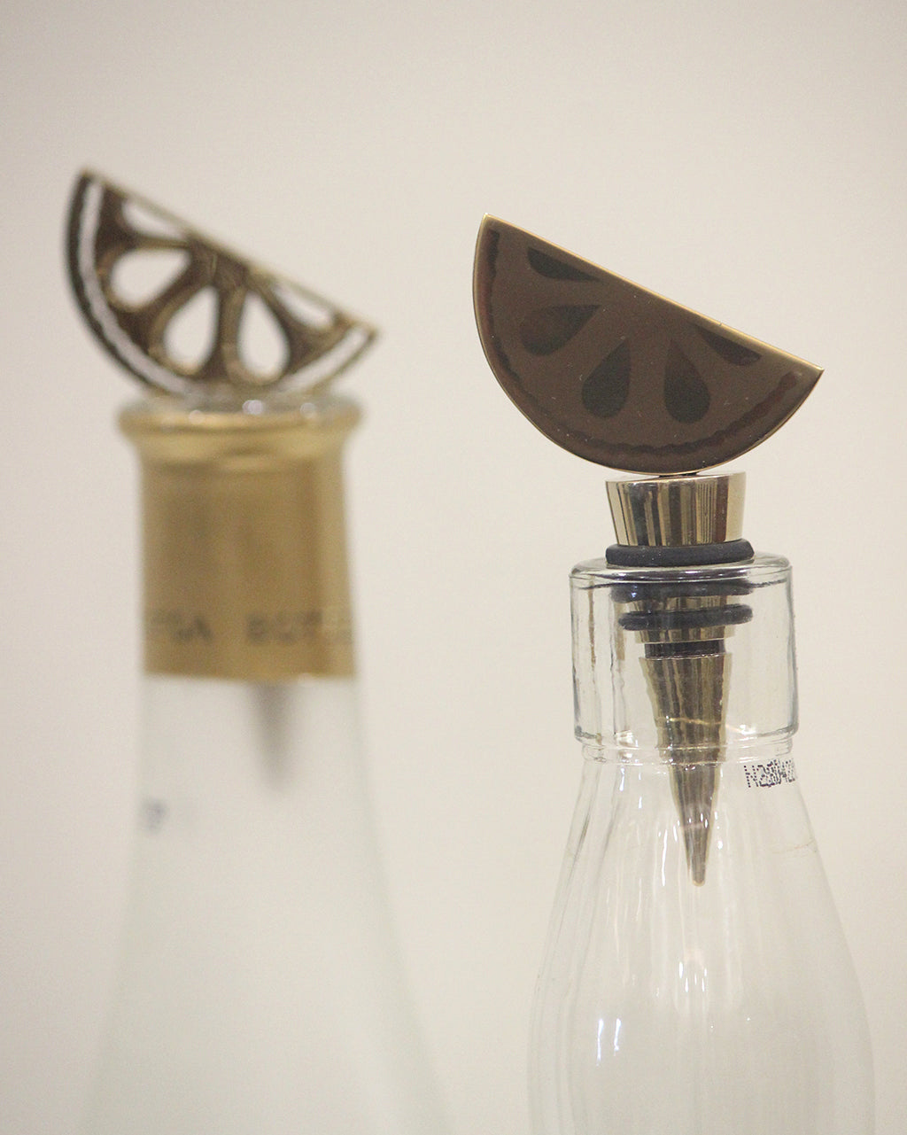 Lemon Bottle Stopper Set of 2