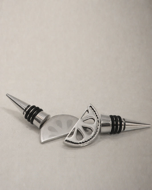 Lemon Bottle Stopper Set of 2