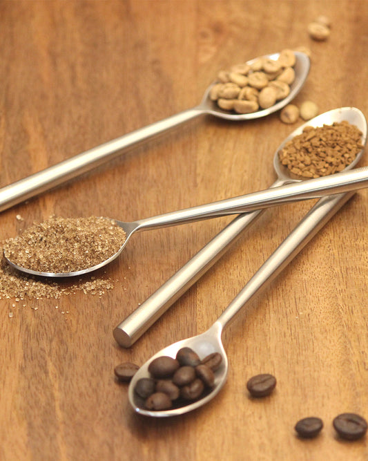 Stainless Steel Teaspoon with Round Handle Set of 4