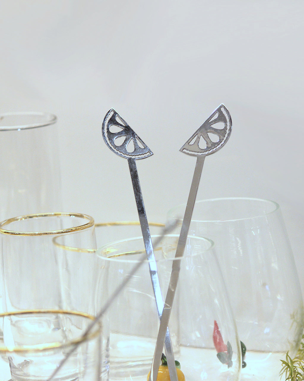 Lemon Drink Stirrer Set of 4